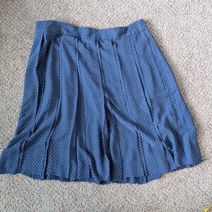 EUC blue/white dot J Crew skirt, size 20